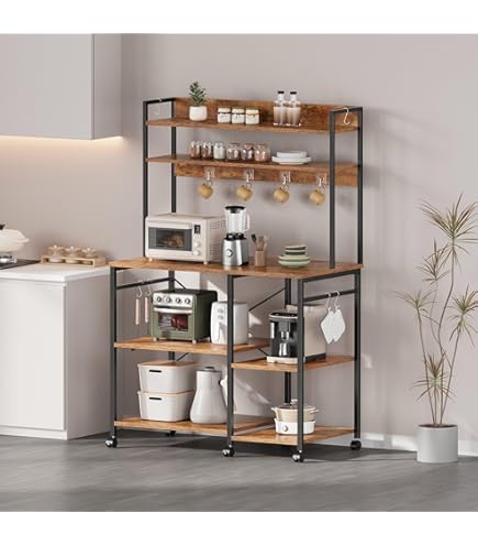 Amazon.co.jp: LunarLight ゴミ箱上ラック 幅120奥行き40高さ97㎝ 可動